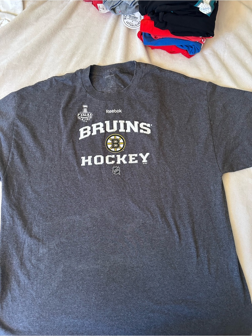 Reebok Boston Bruins 2013 Stanley Cup Finals Milan Lucic Player Tee 2XL